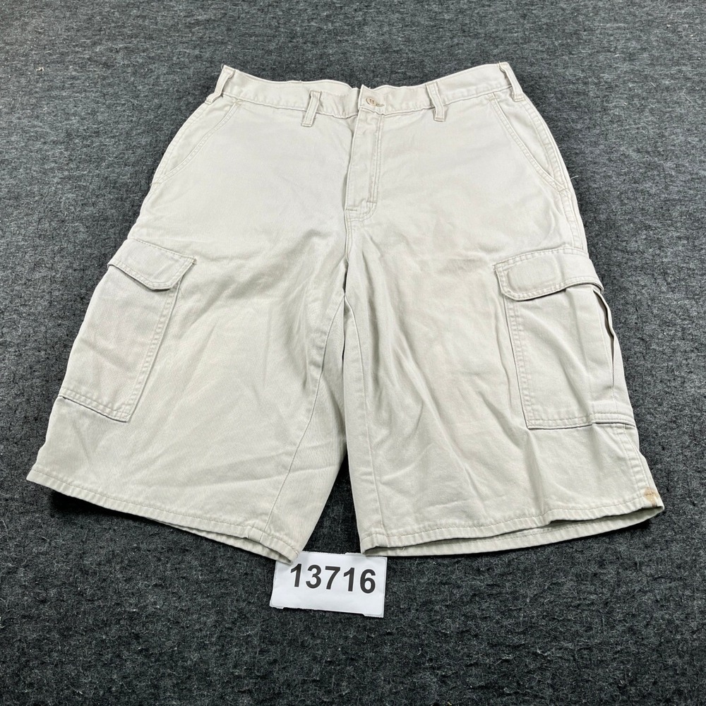 Dickies Cargo Shorts Mens 32 Tan Good Khaki Cotton Twill Workwear Relaxed Fit